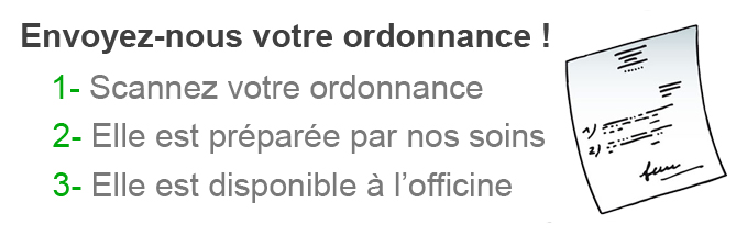 Envoyez votre ordonnance ordonnance